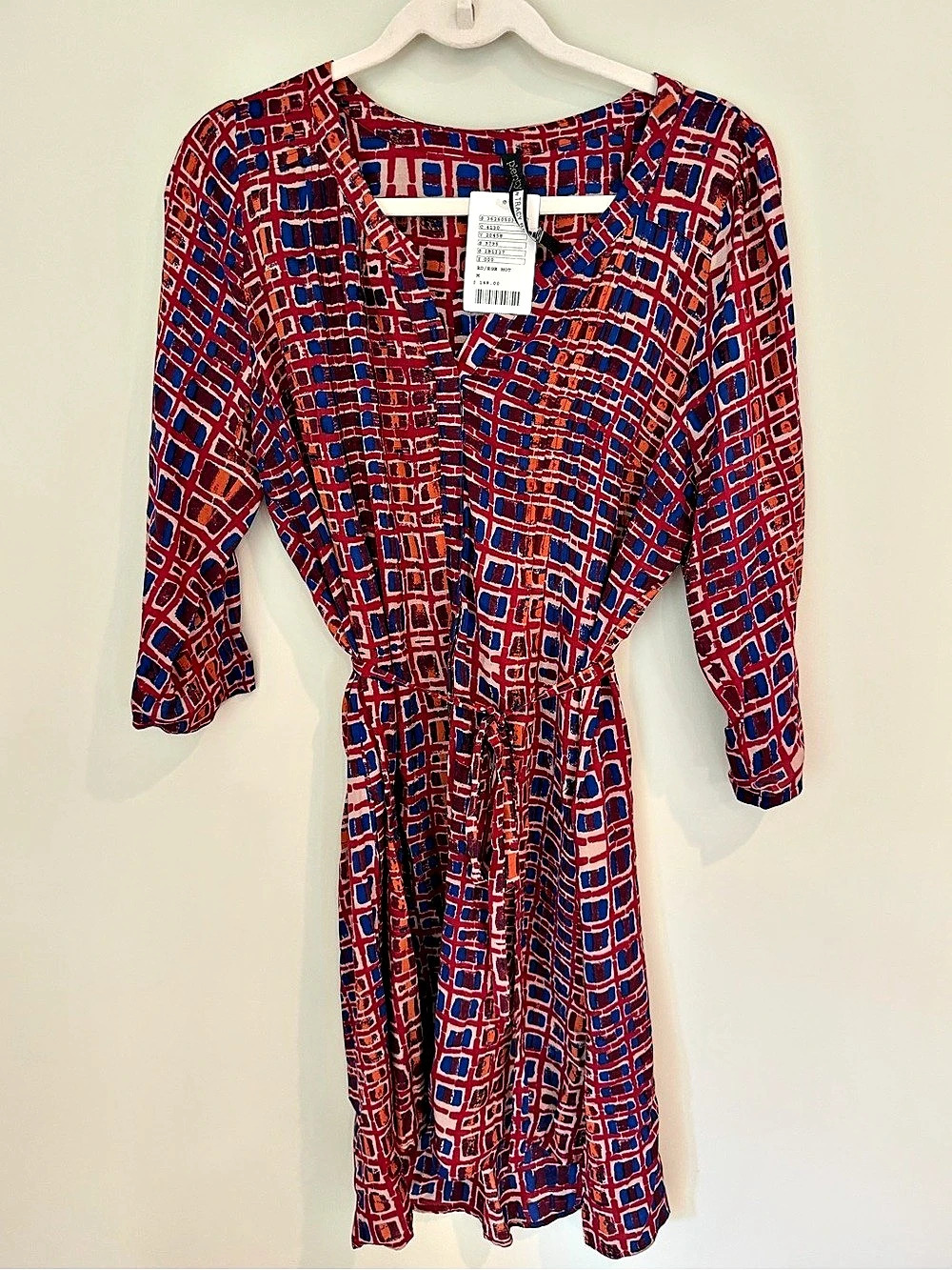 Tracy Reese Plenty Printed Belted Dress Size M NWT
